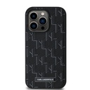 Apple iPhone 14 Pro Max Uyumlu Kılıf Karl Lagerfeld Orjinal Lisanslı M-safe Şarj Özellikli KL Yazılı Hot Stamp Kapak - 3