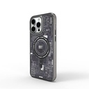 Apple iPhone 15 Pro Max Uyumlu Kılıf M-safe Şarj Özellikli Desenli Wiwu Mecha Circuit H Serisi Kapak - 1