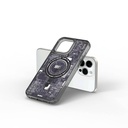 Apple iPhone 15 Pro Max Uyumlu Kılıf M-safe Şarj Özellikli Desenli Wiwu Mecha Circuit H Serisi Kapak - 4
