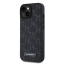 Apple iPhone 15 Uyumlu Kılıf Karl Lagerfeld Orjinal Lisanslı M-safe Şarj Özellikli KL Yazılı Hot Stamp Kapak - 2