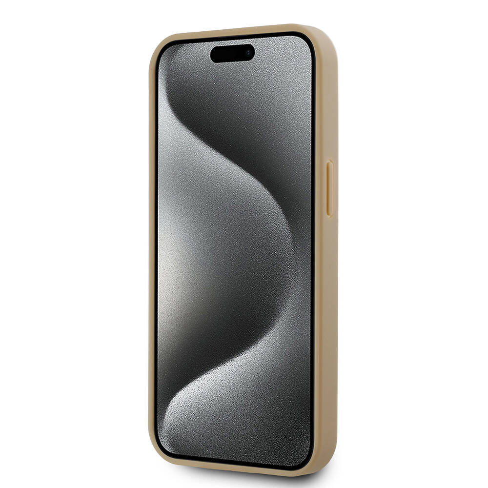 Apple iPhone 15 Uyumlu Kılıf Karl Lagerfeld Orjinal Lisanslı M-safe Şarj Özellikli KL Yazılı Hot Stamp Kapak - 7