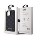 Apple iPhone 15 Uyumlu Kılıf Karl Lagerfeld Orjinal Lisanslı M-safe Şarj Özellikli KL Yazılı Hot Stamp Kapak - 14