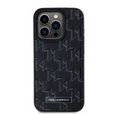 Apple iPhone 15 Pro Uyumlu Kılıf Karl Lagerfeld Orjinal Lisanslı M-safe Şarj Özellikli KL Yazılı Hot Stamp Kapak - 3