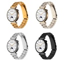 Huawei Watch GT 4 41mm Uyumlu 18mm Kordon Paslanmaz Metal Baklalı Tasarım KRD-04 Kayış - 9