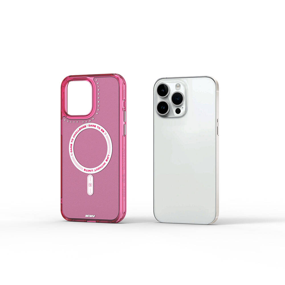 Apple iPhone 15 Pro Max Uyumlu Kılıf M-safe Şarj Özellikli Wiwu Basic Color J Serisi Kapak - 6