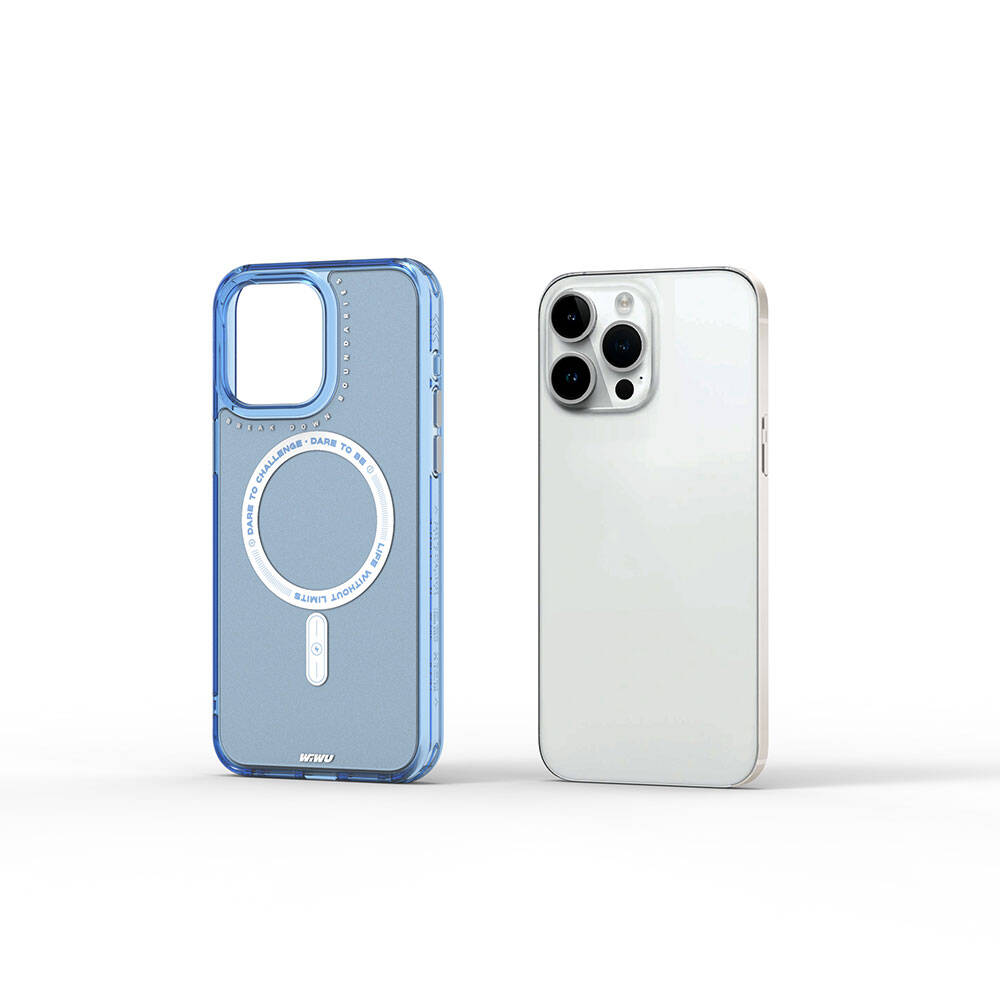 Apple iPhone 15 Pro Max Uyumlu Kılıf M-safe Şarj Özellikli Wiwu Basic Color J Serisi Kapak - 8
