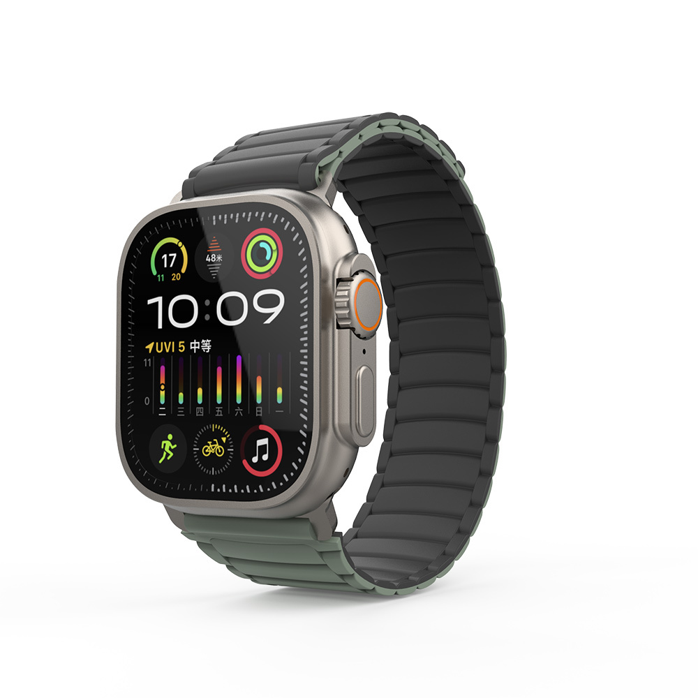 Apple Watch Ultra 49mm Uyumlu Zore KRD-122 Silikon Kordon Strap Kayış - 1