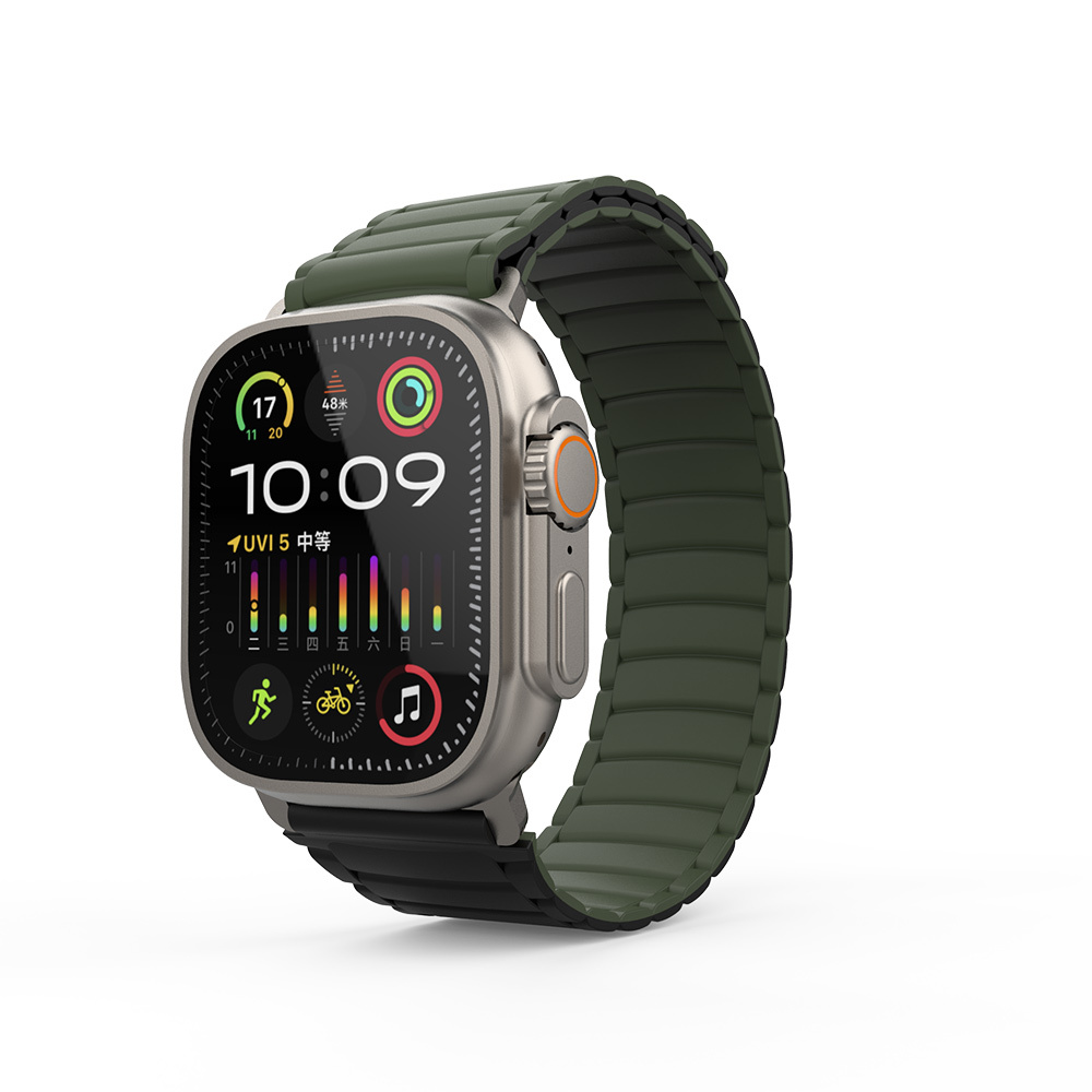 Apple Watch Ultra 49mm Uyumlu Zore KRD-122 Silikon Kordon Strap Kayış - 16