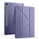 Samsung Galaxy Tab S9 FE Uyumlu Kılıf Zore Tri Folding Kalem Bölmeli Standlı Kılıf - 21