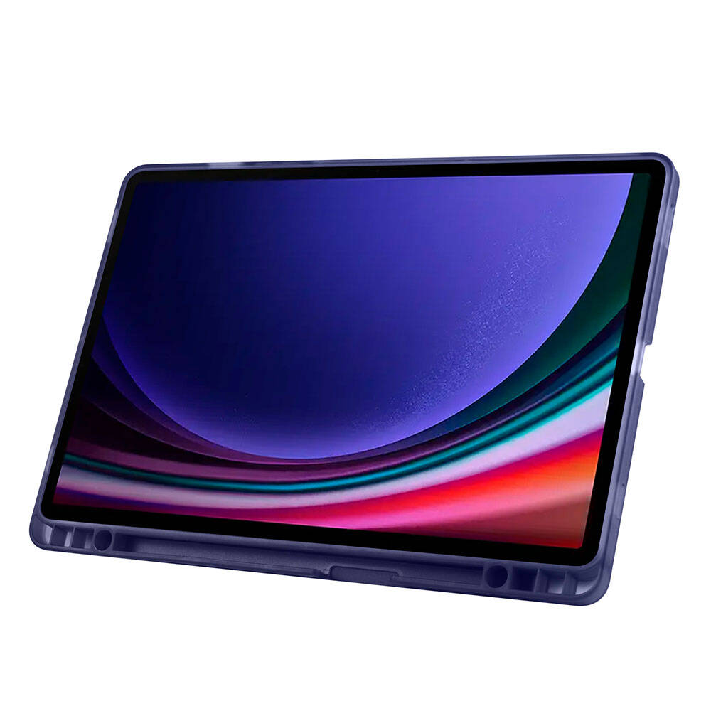 Samsung Galaxy Tab S9 FE Uyumlu Kılıf Zore Tri Folding Kalem Bölmeli Standlı Kılıf - 32