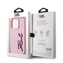 Apple iPhone 15 Pro Max Uyumlu Kılıf Karl Lagerfeld Orjinal Lisanslı 3D KL Yazılı Tüylü Arka Yüzey Saffiano Rhinestones Kapak - 14