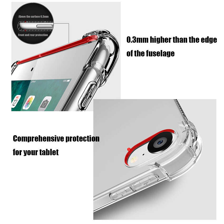 Huawei T3 10 inç Uyumlu Kılıf Zore Tablet Nitro Anti Shock Silikon Kapak - 7
