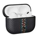 Apple Airpods Pro Uyumlu Kılıf Magsafe Şarj Özellikli 600D Aramid Fiber Pitaka Orchestra Serisi Rhapsody Kılıf - 4