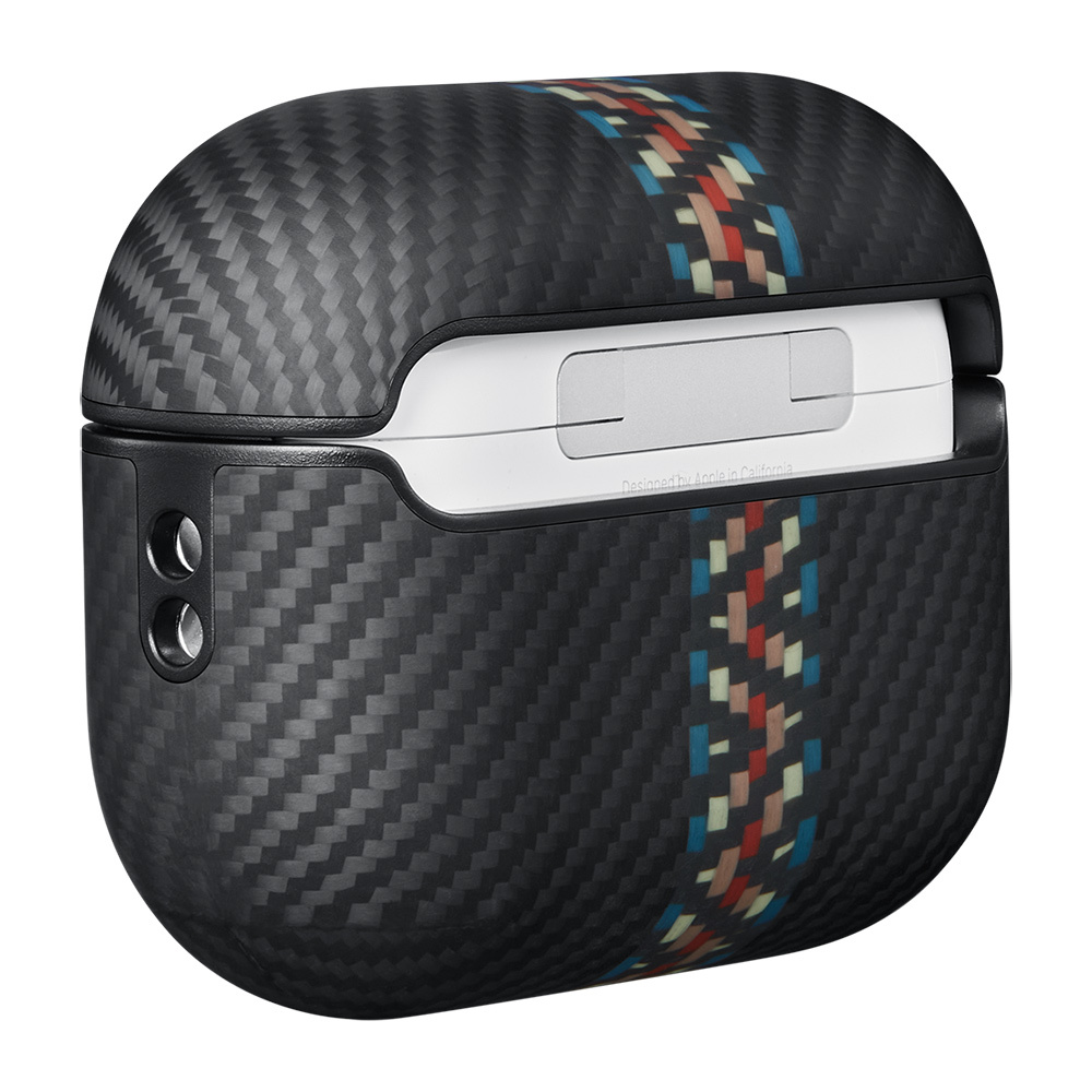 Apple Airpods Pro Uyumlu Kılıf Magsafe Şarj Özellikli 600D Aramid Fiber Pitaka Orchestra Serisi Rhapsody Kılıf - 6
