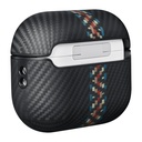 Apple Airpods Pro Uyumlu Kılıf Magsafe Şarj Özellikli 600D Aramid Fiber Pitaka Orchestra Serisi Rhapsody Kılıf - 6