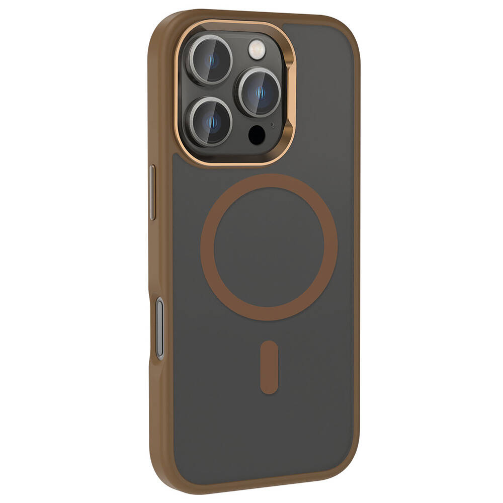 Apple iPhone 16 Pro Max Uyumlu Kılıf M-safe Şarj Özellikli Parlak Kamera Çerçeveli Zore Kost Kapak ****** - 2