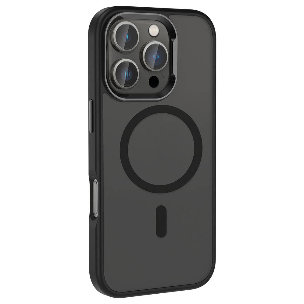 Apple iPhone 16 Pro Max Uyumlu Kılıf M-safe Şarj Özellikli Parlak Kamera Çerçeveli Zore Kost Kapak ****** - 4