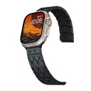 Apple Watch Serisi Uyumlu Aramid Fiber ve Karbon Fiber Pitaka Dreamland ChromaCarbon Serisi Stairs Universal Kordon - 1