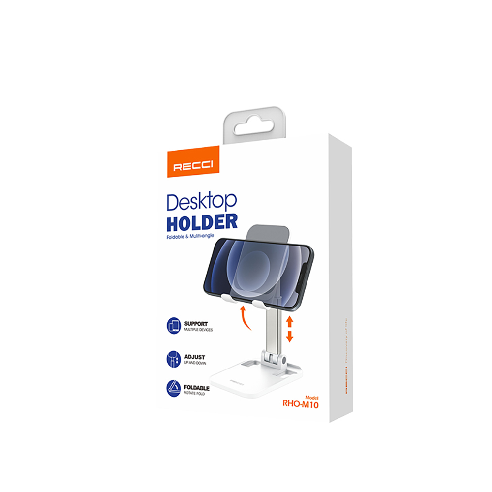 Recci RHO-M10 Ayarlanabilir Katlanabilir 90 Derece Dönebilen Telefon ve Tablet Standı - 3
