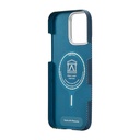 Apple iPhone 16 Pro Uyumlu Kılıf Magsafe Şarj Özellikli Lumintex Teknolojili Fosforlu Aramid Fiber Pitaka Tactile Woven Aries Serisi Credit Card Kapak - 9