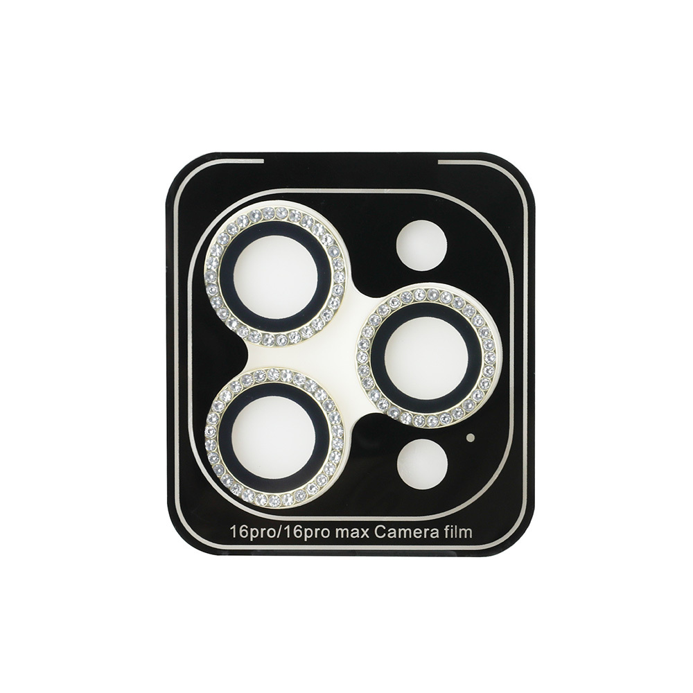 Apple iPhone 16 Pro Max Uyumlu Guess Orjinal Lisanslı Rhinestone Ekran Koruyucu + Lens Koruyucu 2in1 Aksesuar Seti - 3