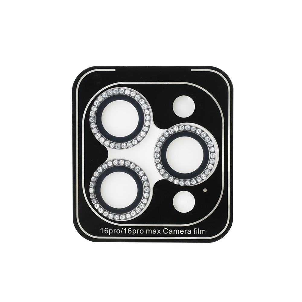 Apple iPhone 16 Pro Max Uyumlu Guess Orjinal Lisanslı Rhinestone Ekran Koruyucu + Lens Koruyucu 2in1 Aksesuar Seti - 7