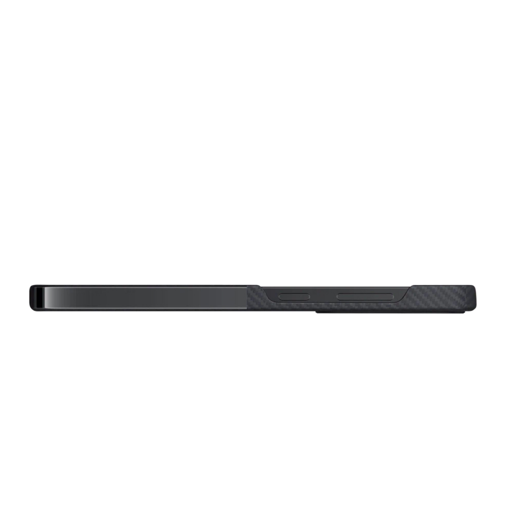Samsung Galaxy S24 Ultra Uyumlu Kılıf Magsafe Şarj Özellikli 600D Aramid Fiber Pitaka Ultra-Slim Classic Serisi Black-Grey Twill Kapak - 2