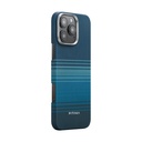Apple iPhone 16 Pro Max Uyumlu Kılıf Magsafe Şarj Özellikli Aramid Fiber Pitaka Tactile Woven Sunset-Moonrise Serisi Moonrise Kapak - 1