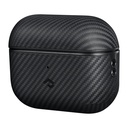 Apple Airpods Pro Uyumlu Kılıf Magsafe Şarj Özellikli 600D Aramid Fiber Pitaka Classic Serisi Black-Grey Twill Kılıf - 3