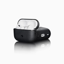 Apple Airpods Pro Uyumlu Kılıf Magsafe Şarj Özellikli 600D Aramid Fiber Pitaka Classic Serisi Black-Grey Twill Kılıf - 10