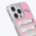 Apple iPhone 16 Pro Uyumlu Kılıf Aynalı ve Boncuklu Tasarım Youngkit Jump Serisi Kapak - 6