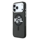 Apple iPhone 17 Pro Max Uyumlu Kılıf Karl Lagerfeld Orjinal Lisanslı Parlayan Simli Karl & Choupette Sketch Logo Kapak - 1