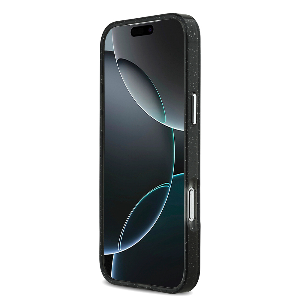 Apple iPhone 17 Pro Max Uyumlu Kılıf Karl Lagerfeld Orjinal Lisanslı Parlayan Simli Karl & Choupette Sketch Logo Kapak - 4