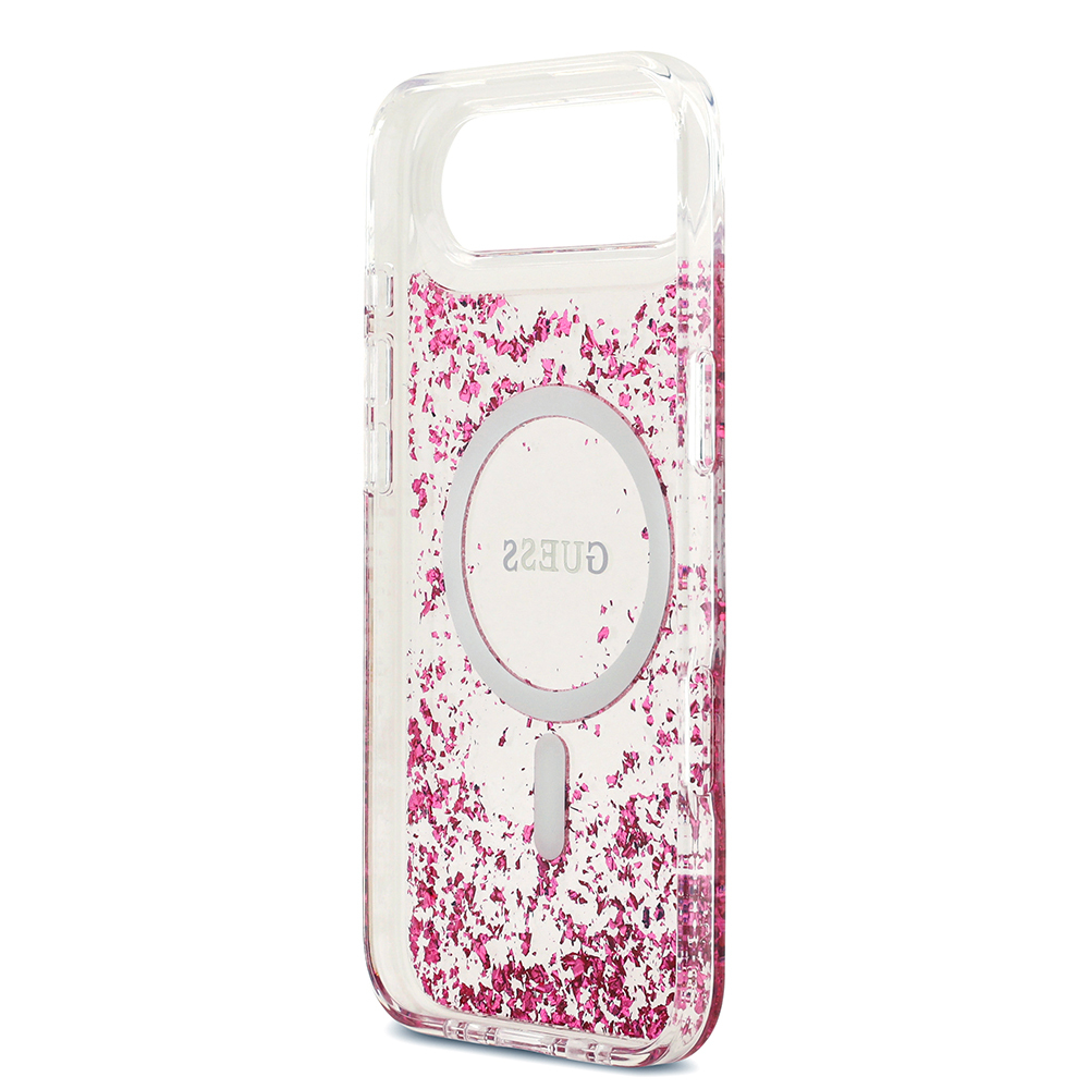 Apple iPhone 17 Air Uyumlu Kılıf Guess Orjinal Lisanslı M-safe Şarj Özellikli Transparan Resin Bottom Kapak - 6