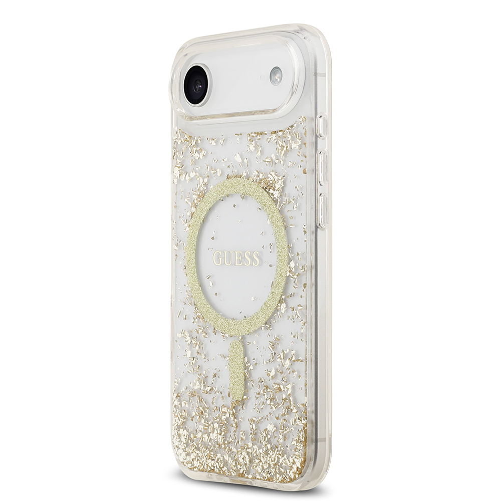 Apple iPhone 17 Air Uyumlu Kılıf Guess Orjinal Lisanslı M-safe Şarj Özellikli Transparan Resin Bottom Kapak - 8