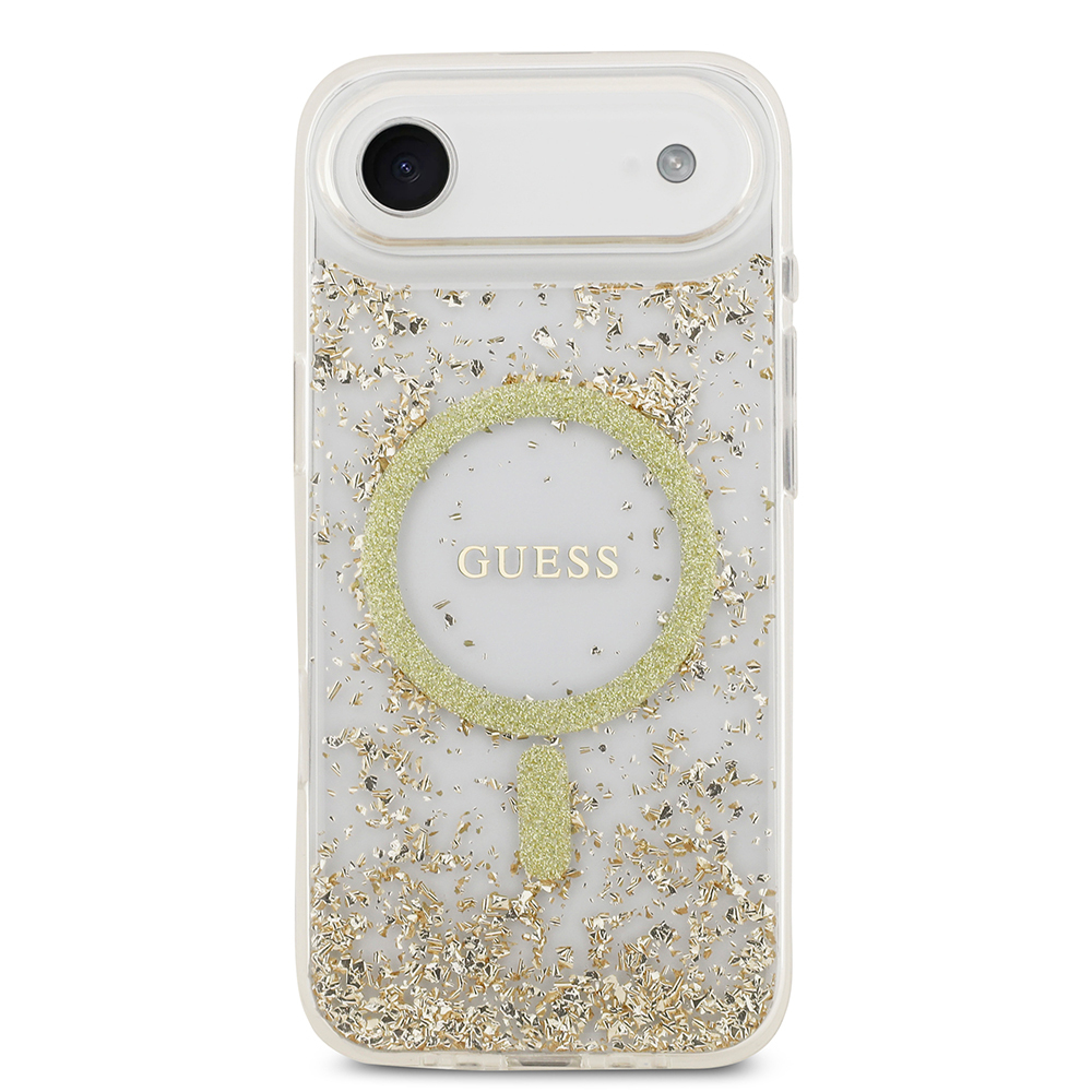Apple iPhone 17 Air Uyumlu Kılıf Guess Orjinal Lisanslı M-safe Şarj Özellikli Transparan Resin Bottom Kapak - 9