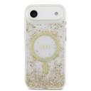 Apple iPhone 17 Air Uyumlu Kılıf Guess Orjinal Lisanslı M-safe Şarj Özellikli Transparan Resin Bottom Kapak - 9
