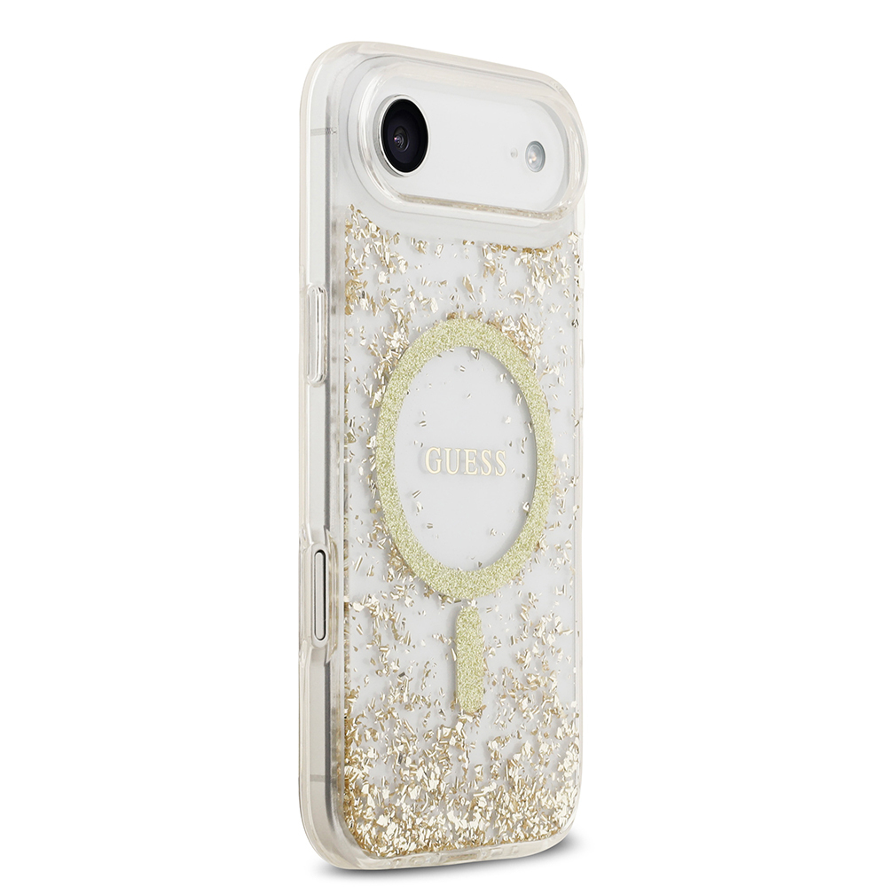 Apple iPhone 17 Air Uyumlu Kılıf Guess Orjinal Lisanslı M-safe Şarj Özellikli Transparan Resin Bottom Kapak - 10
