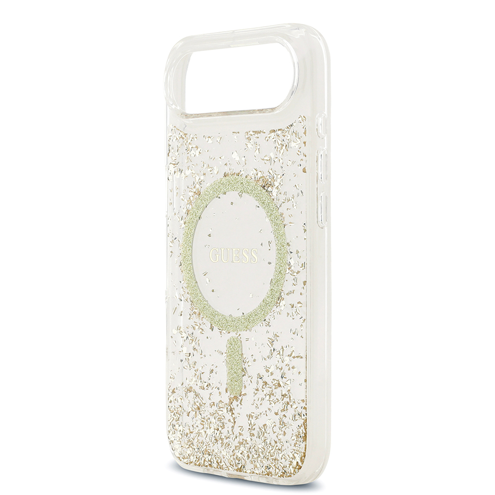 Apple iPhone 17 Air Uyumlu Kılıf Guess Orjinal Lisanslı M-safe Şarj Özellikli Transparan Resin Bottom Kapak - 12