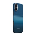 Apple iPhone 16 Uyumlu Kılıf Magsafe Şarj Özellikli Aramid Fiber Pitaka Tactile Woven Sunset-Moonrise Serisi Moonrise Kapak - 4
