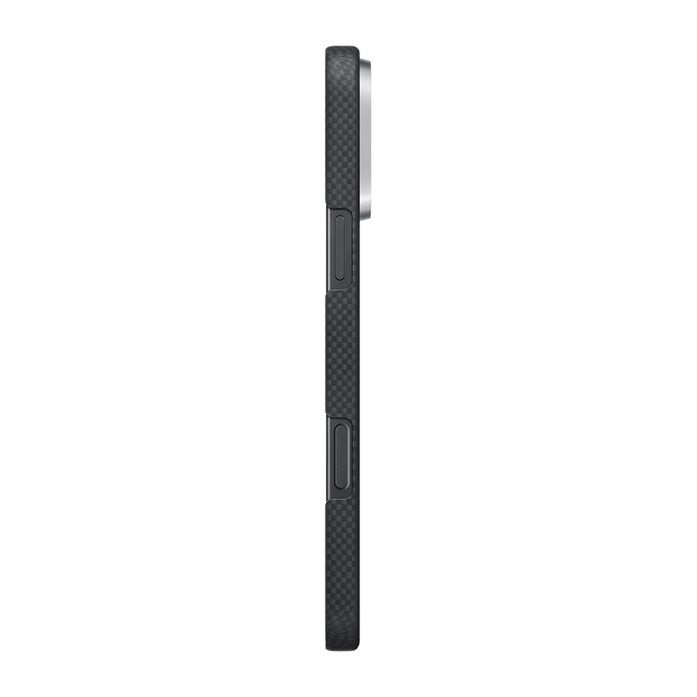 Apple iPhone 16 Pro Uyumlu Kılıf Magsafe Şarj Özellikli Lumintex Teknolojili Fosforlu Aramid Fiber Pitaka Tactile Woven Aries Serisi Alien Kapak - 3