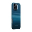 Apple iPhone 16 Pro Uyumlu Kılıf Magsafe Şarj Özellikli Aramid Fiber Pitaka Military-Grade Sunset-Moonrise Serisi Moonrise Kapak - 6