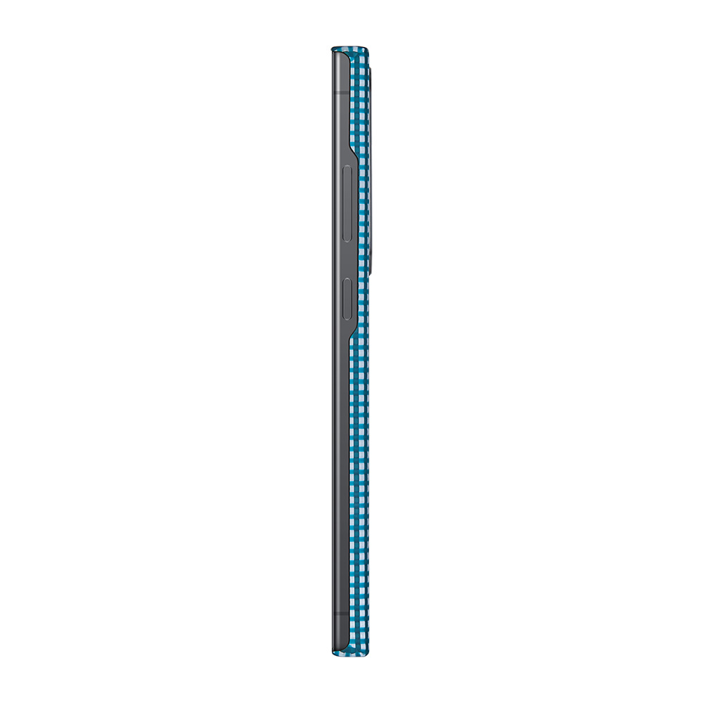 Samsung Galaxy S24 Ultra Uyumlu Kılıf Magsafe Şarj Özellikli 1500D Aramid Fiber Pitaka Ultra-Slim Classic Serisi Ice Sea Kapak - 3