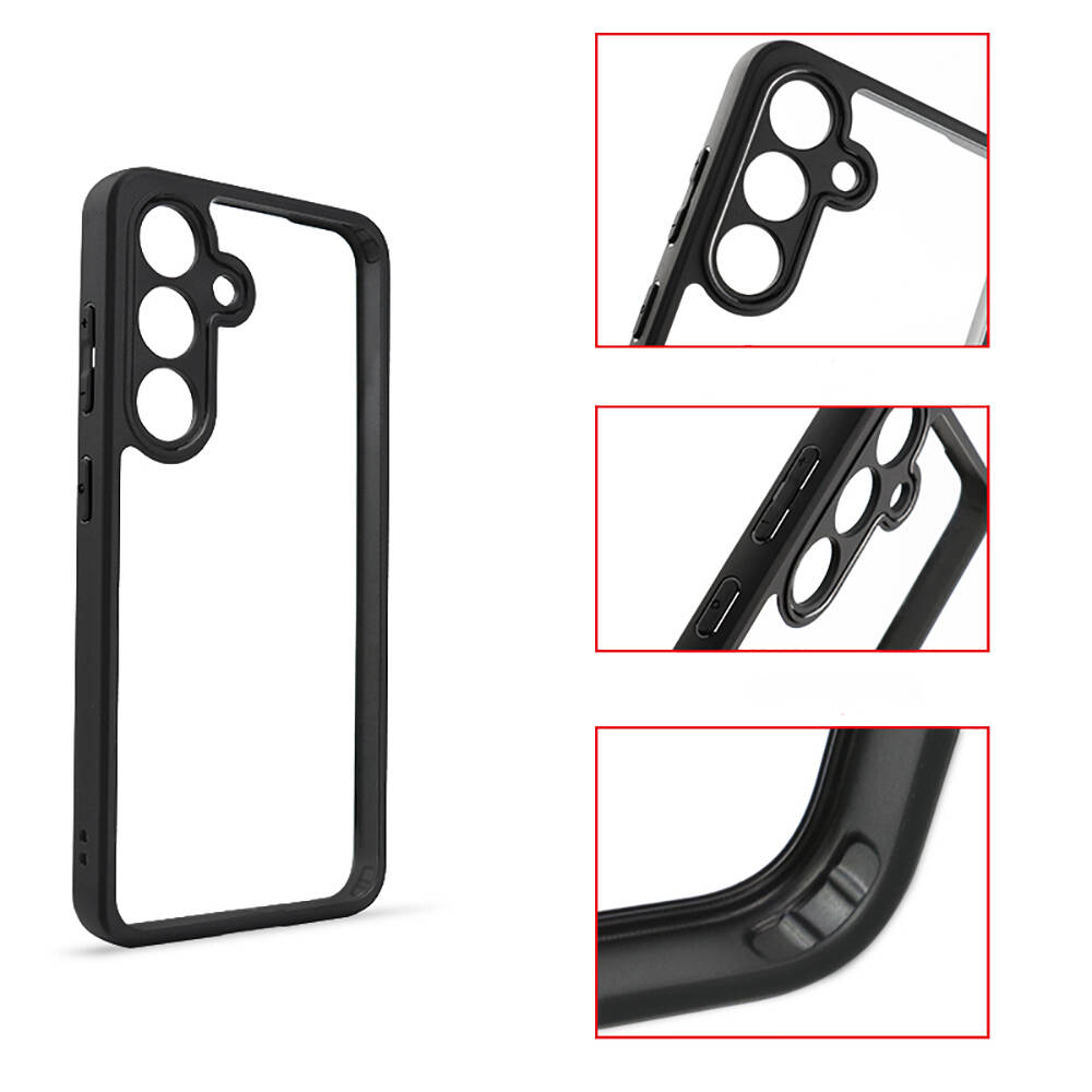 Samsung Galaxy S24 Plus Uyumlu Kılıf Kamera Korumalı Şeffaf Arka Yüzey Zore New Roll Kapak - 8