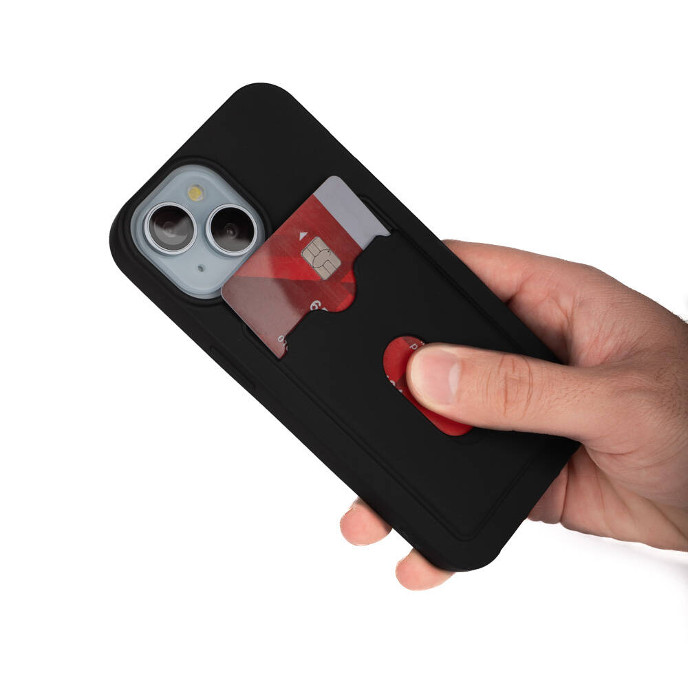 Apple iPhone 15 Uyumlu Kılıf Zore Dora Kartlıklı Silikon Kapak - 2