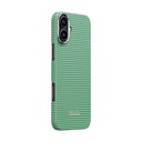 Apple iPhone 16 Plus Uyumlu Kılıf Magsafe Şarj Özellikli Aramid Fiber Pitaka Ultra-Slim Classic Serisi Forest Green Kapak - 1