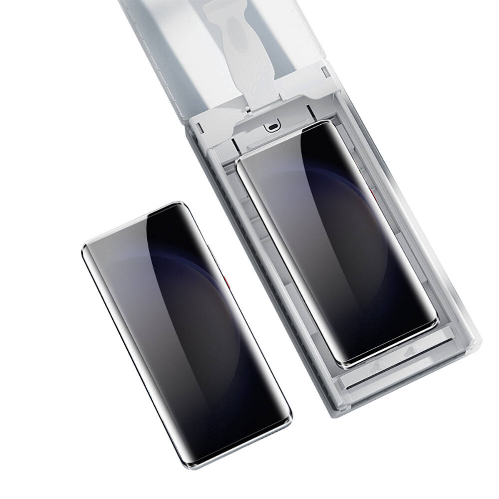 Samsung Galaxy S24 Ultra Uyumlu Zore Uygulama Aparatlı 6in1 Easy Body Privacy Ekran Koruyucu - 2