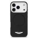 Apple iPhone 17 Pro Max Uyumlu Kılıf Aston Martin Orjinal Lisanslı M-safe Şarj Özellikli Metal Logolu PU Deri Kapak - 2