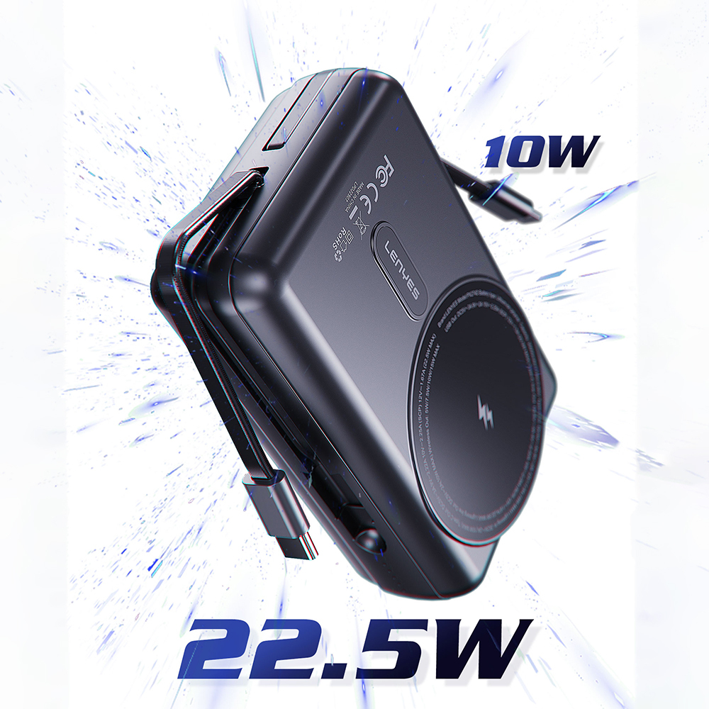 Lenyes PX274D PD 22.5W Standlı M-safe Şarj Özellikli Wireless Powerbank 15W 20000mAh - 3