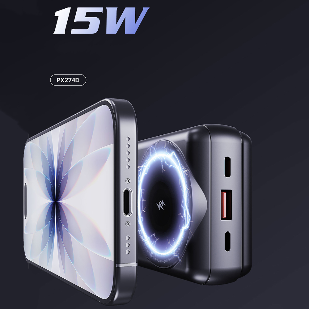 Lenyes PX274D PD 22.5W Standlı M-safe Şarj Özellikli Wireless Powerbank 15W 20000mAh - 5